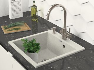 Мойка кухонная Paulmark Kante PM105152-GR серый